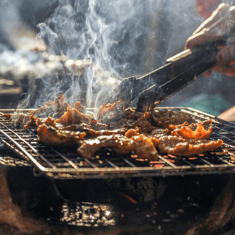 Braciole su barbecue