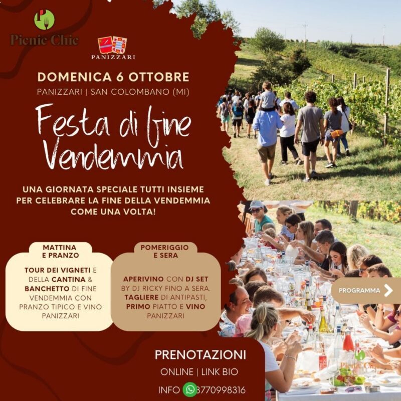 festa di fine vendemmia locandina panizzari