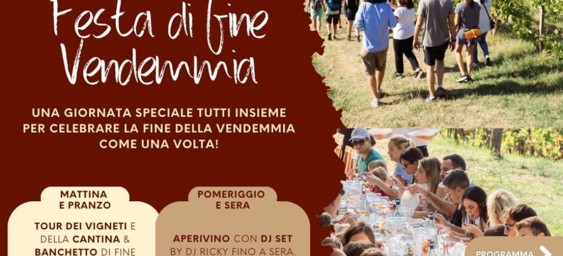 festa di fine vendemmia locandina panizzari